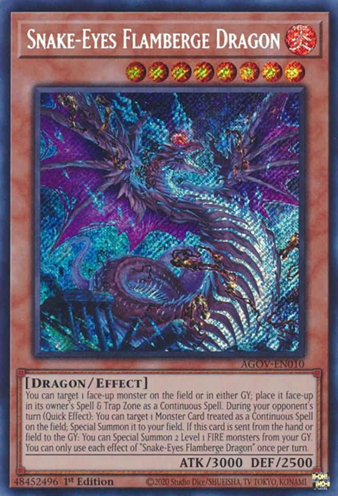 Snake-Eyes Flamberge Dragon [AGOV-EN010] Secret Rare - POKÉ JEUX