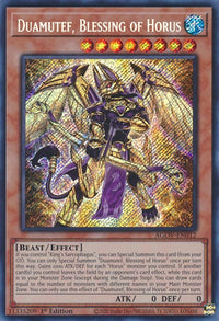 Duamutef, Blessing of Horus [AGOV-EN012] Secret Rare - POKÉ JEUX