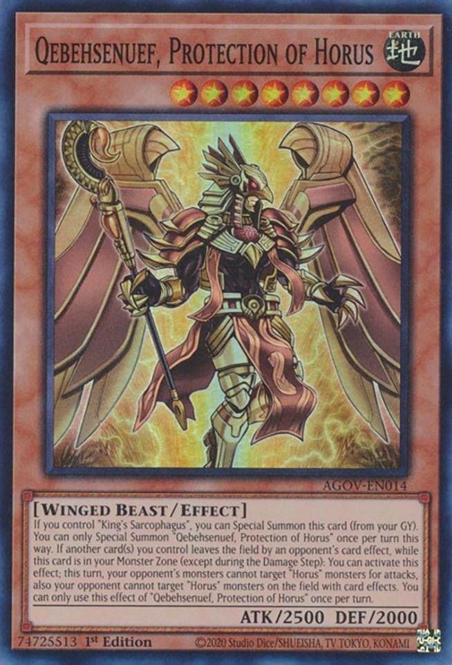 Qebehsenuef, Protection of Horus [AGOV-EN014] Super Rare - POKÉ JEUX