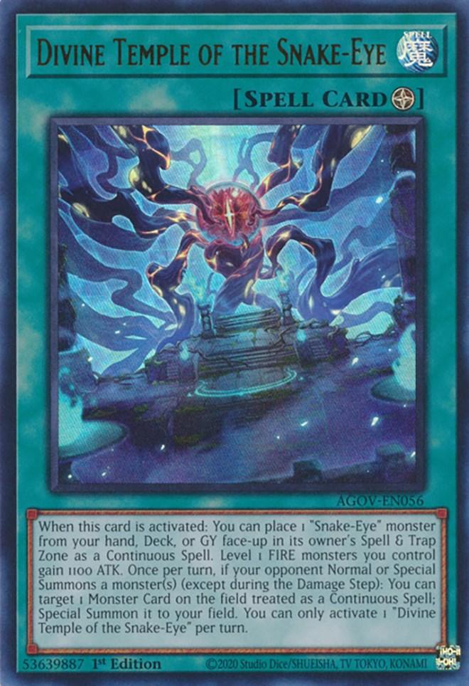 Divine Temple of the Snake-Eye [AGOV-EN056] Ultra Rare - POKÉ JEUX
