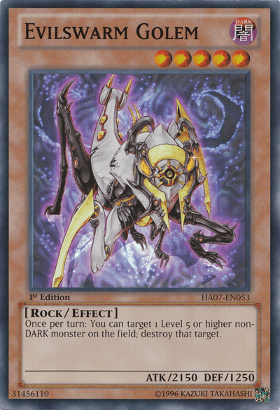 Evilswarm Golem [HA07-EN053] Super Rare - POKÉ JEUX