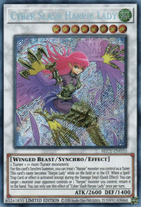 Cyber ​​Slash Harpie Lady [BLC1-EN010] Secret Rare 