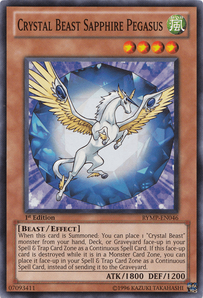 Crystal Beast Sapphire Pegasus [RYMP-EN046] Common - POKÉ JEUX