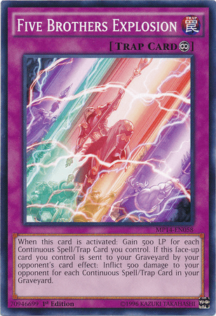 Five Brothers Explosion [MP14-EN058] Common - POKÉ JEUX