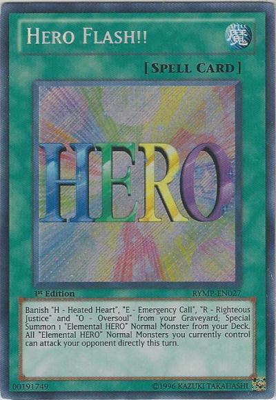 Hero Flash!! [RYMP-EN027] Secret Rare - POKÉ JEUX