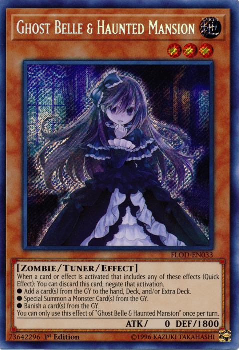 Ghost Belle & Haunted Mansion [FLOD-EN033] Secret Rare - POKÉ JEUX