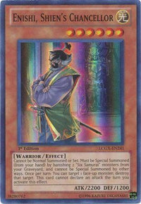 Enishi, Shien's Chancellor [LCGX-EN241] Super Rare - POKÉ JEUX