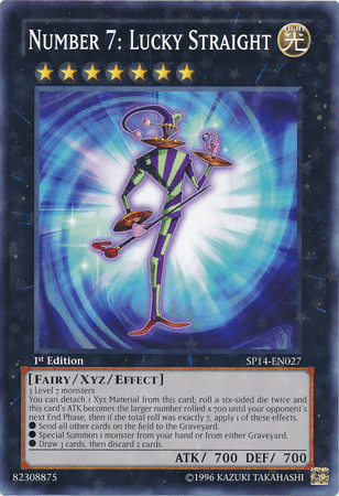 Number 7: Lucky Straight [SP14-EN027] Starfoil Rare - POKÉ JEUX