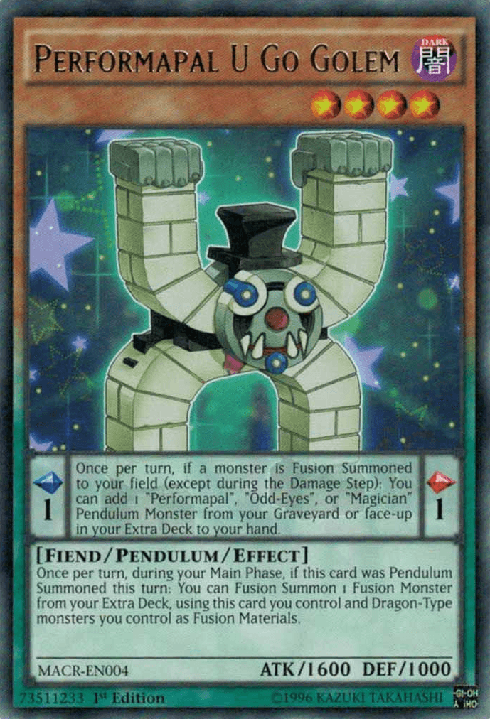 Performapal U Go Golem [MACR-EN004] Rare - POKÉ JEUX
