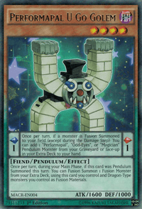 Performapal U Go Golem [MACR-EN004] Rare - POKÉ JEUX