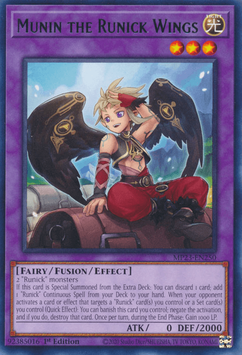 Munin the Runick Wings [MP23-EN250] Rare - POKÉ JEUX
