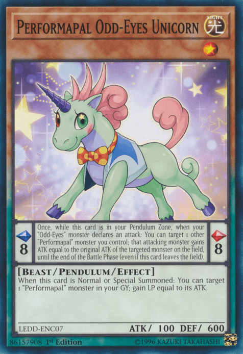 Performapal Odd-Eyes Unicorn [LEDD-ENC07] Common - POKÉ JEUX