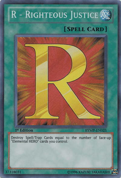 R - Righteous Justice [RYMP-EN025] Secret Rare - POKÉ JEUX