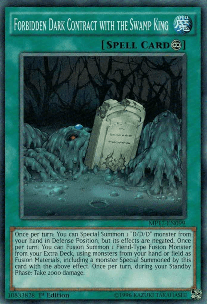 Forbidden Dark Contract with the Swamp King [MP17-EN099] Common - POKÉ JEUX