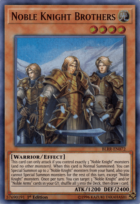 Noble Knight Brothers [BLRR-EN072] Ultra Rare - POKÉ JEUX