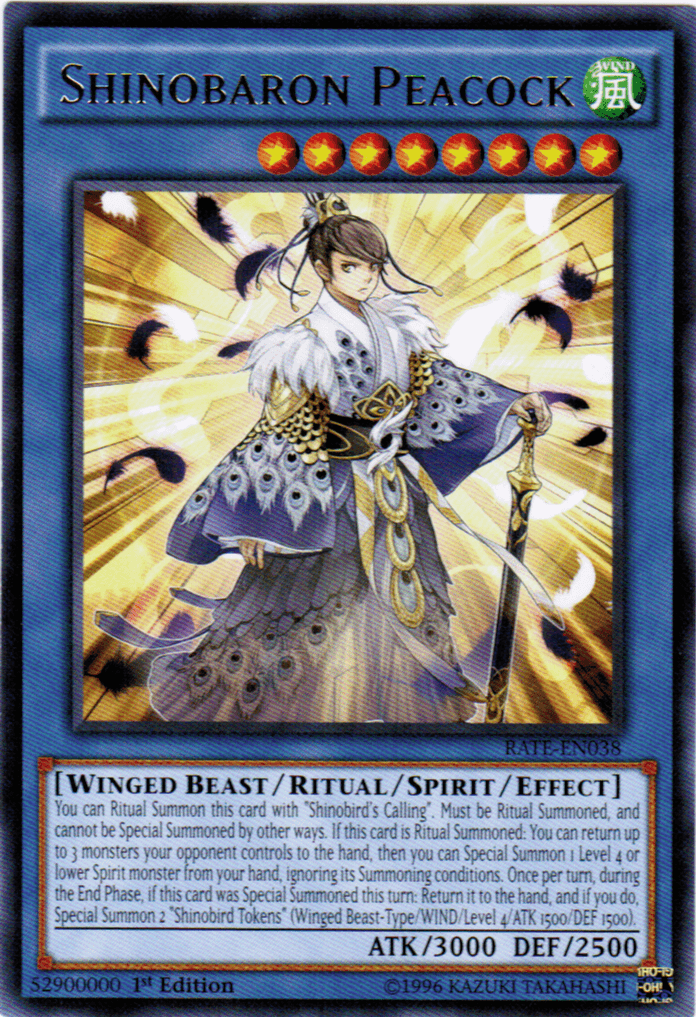Shinobaron Peacock [RATE-EN038] Rare - POKÉ JEUX