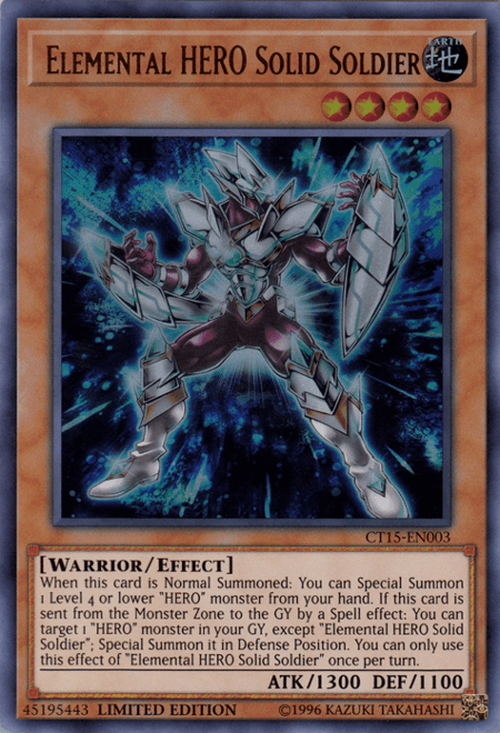 Elemental Hero Solid Soldier [CT15-EN003] Ultra Rare - POKÉ JEUX