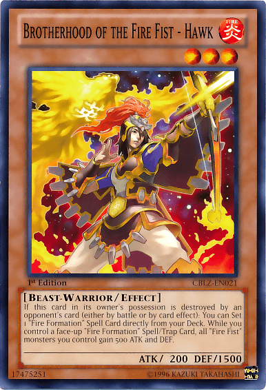 Brotherhood of the Fire Fist - Hawk [CBLZ-EN021] Common - POKÉ JEUX