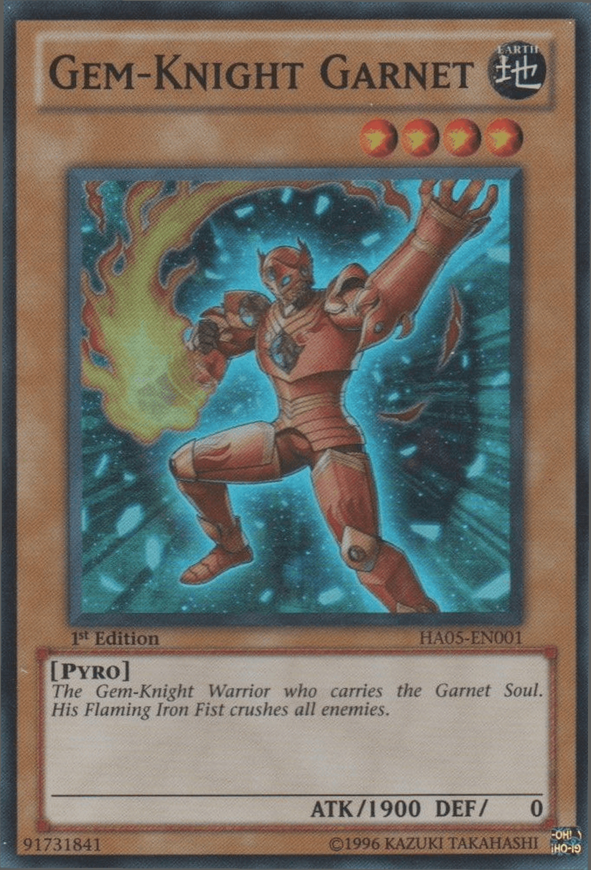 Gem-Knight Garnet [HA05-EN001] Super Rare - POKÉ JEUX