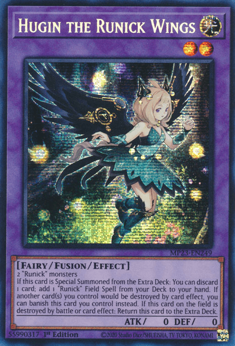 Hugin the Runick Wings [MP23-EN249] Prismatic Secret Rare - POKÉ JEUX