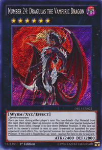 Number 24: Dragulas the Vampiric Dragon [DRL3-EN022] Secret Rare - POKÉ JEUX