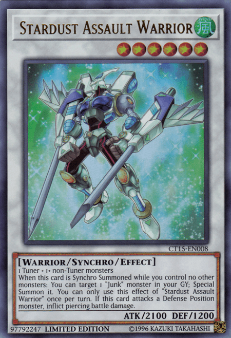 Stardust Assault Warrior [CT15-EN008] Ultra Rare - POKÉ JEUX