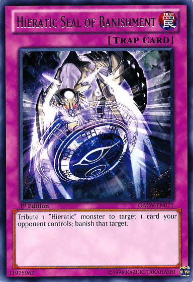 Hieratic Seal of Banishment [GAOV-EN071] Rare - POKÉ JEUX