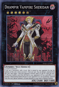 Dhampir Vampire Sheridan [DASA-EN007] Secret Rare - POKÉ JEUX