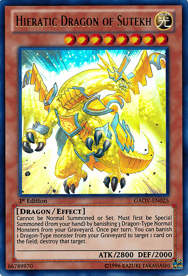 Hieratic Dragon of Sutekh [GAOV-EN025] Ultra Rare - POKÉ JEUX