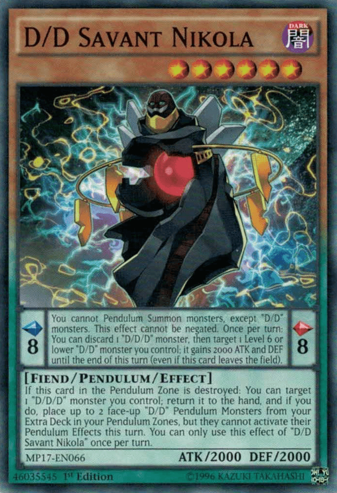 D/D Savant Nikola [MP17-EN066] Common - POKÉ JEUX