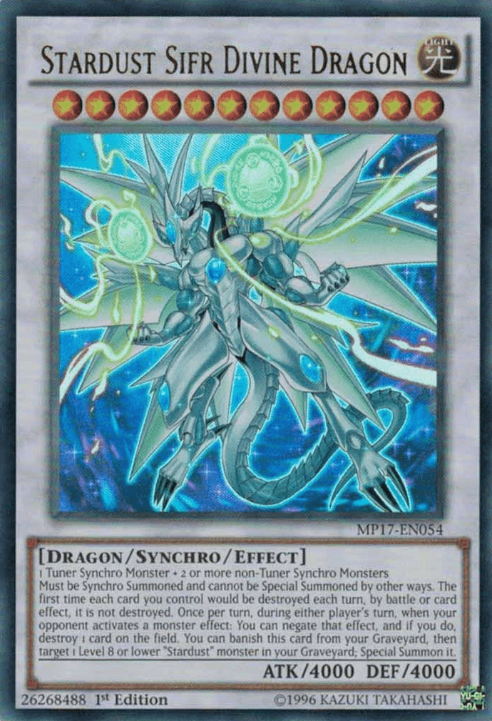 Stardust Sifr Divine Dragon [MP17-EN054] Ultra Rare - POKÉ JEUX