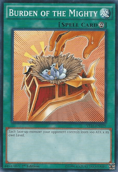 Burden of the Mighty [YS16-EN029] Common - POKÉ JEUX
