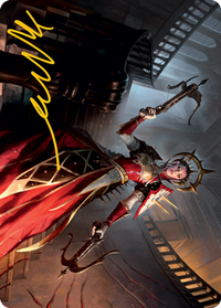 Bloodthirsty Adversary Art Card (Gold-Stamped Signature) [Innistrad: Midnight Hunt Art Series]