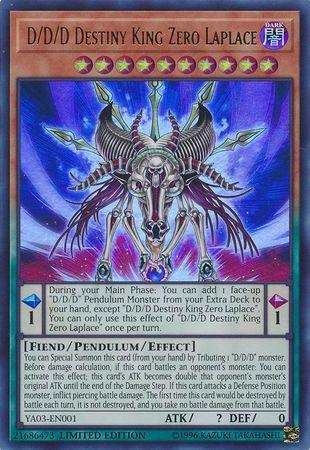 D/D/D Destiny King Zero Laplace [YA03-EN001] Ultra Rare - POKÉ JEUX
