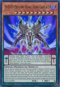 D/D/D Destiny King Zero Laplace [YA03-EN001] Ultra Rare - POKÉ JEUX