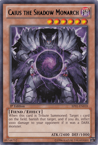 Caius the Shadow Monarch [BP01-EN018] Rare - POKÉ JEUX