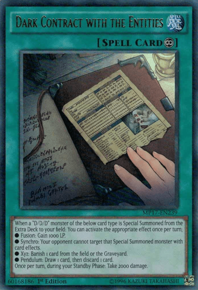 Dark Contract with the Entities [MP17-EN239] Ultra Rare - POKÉ JEUX