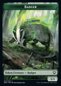 Jeton Badger [Jetons du commandant Dominaria United] 