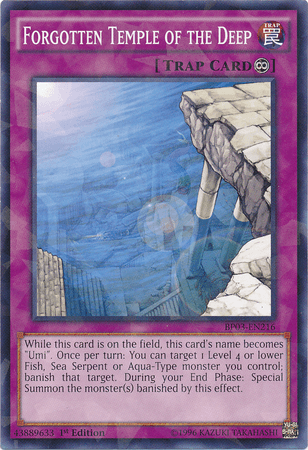 Forgotten Temple of the Deep [BP03-EN216] Shatterfoil Rare - POKÉ JEUX