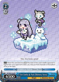 Dot Emilia & Puck [Memory Snow] (RZ/S68-E104 PR) [Re:ZERO Memory Snow]
