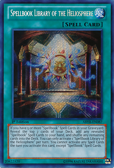 Spellbook Library of the Heliosphere [ABYR-EN087] Secret Rare - POKÉ JEUX
