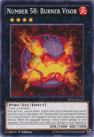 Number 58: Burner Visor [MP15-EN122] Common - POKÉ JEUX