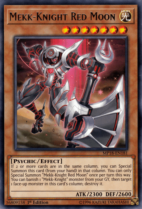 Mekk-Knight Red Moon [MP18-EN181] Rare - POKÉ JEUX