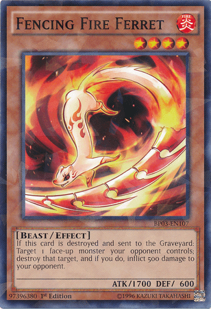 Fencing Fire Ferret [BP03-EN107] Shatterfoil Rare - POKÉ JEUX