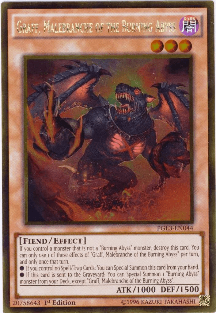 Graff, Malebranche of the Burning Abyss [PGL3-EN044] Gold Rare - POKÉ JEUX