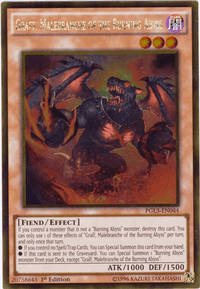 Graff, Malebranche of the Burning Abyss [PGL3-EN044] Gold Rare - POKÉ JEUX