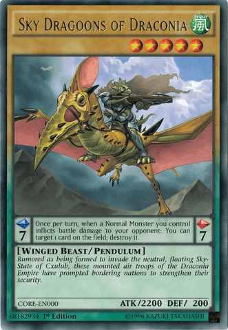 Sky Dragoons of Draconia [CORE-EN000] Rare - POKÉ JEUX