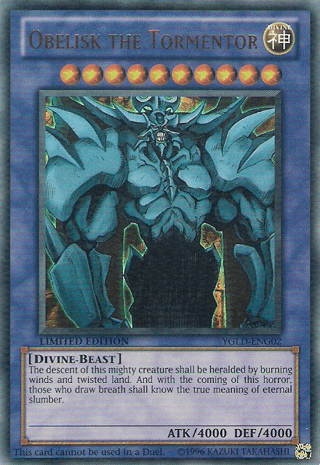 Obelisk the Tormentor [YGLD-ENG02] Ultra Rare - POKÉ JEUX