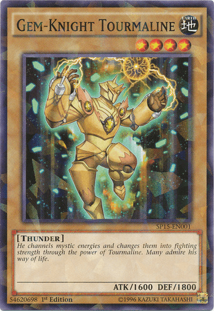 Gem-Knight Tourmaline [SP15-EN001] Shatterfoil Rare - POKÉ JEUX