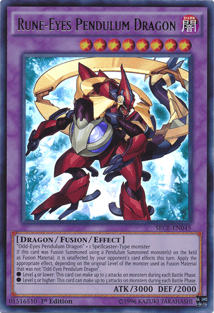 Rune-Eyes Pendulum Dragon [SECE-EN045] Ultra Rare - POKÉ JEUX